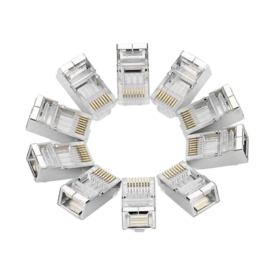 [20333] CONECTOR CAT6 BLINDADO BOLSA CON 10 UNIDADES