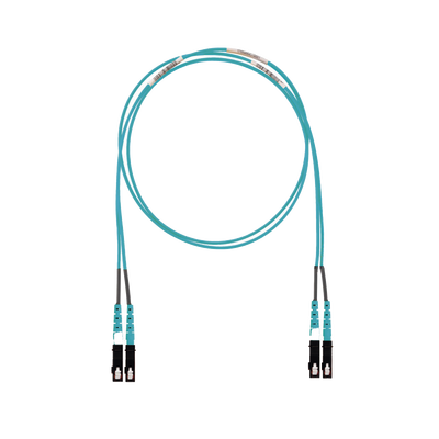 [FX23LSNSNSNM008] Jumper de Fibra Optica Multimodo 50/125 OM3, SC-SC Duplex, LSZH (Cero Halógenos), Color Aqua, 8 Metros (26.25 Pies)
