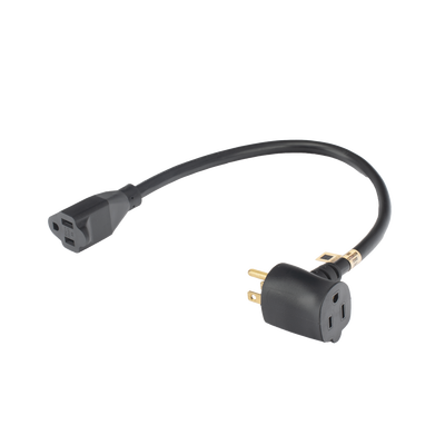 [EXT30CM14AWG] Extensión Eléctrica para Uso Rudo para Uso en "T" / Conexión NEMA 5-15 / 30 cm / 1800 W