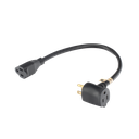 Extensión Eléctrica para Uso Rudo para Uso en "T" / Conexión NEMA 5-15 / 30 cm / 1800 W