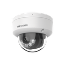 [Dual Light] Domo IP 8 Megapixel (4K) / Lente 2.8 mm / 30 mts IR + 30 mts Luz Blanca / Micrófono Integrado / Antivandálico IK08 / ACUSENSE Lite / Exterior IP67 / H.265 / PoE / Micro SD