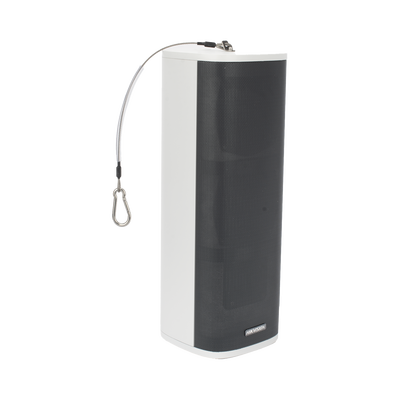Bocina (Altavoz IP) | Tipo Columna | 60 Watts | Exterior IP66 | Entrada de alarma |  Voceo en tiempo real | Calendarización de audios | Micrófono y altavoz integrado