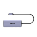 Hub (Adaptador) USB - C / 8 en 1 / 1 Salida HDMI (4K) / 1 Salida USB 2.0 / 3 Salidas USB 3.0 / 1 Salida SD (Memoria SD) / 1 Salida TF (Micro SD) / 1 Entrada USB - C (Carga Rapida / 100 Watts)