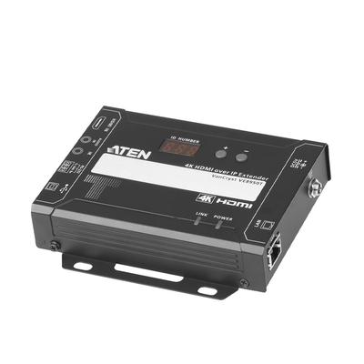 [VE8950T] Transmisor Video sobre IP HDMI | 4K Ultra HD 4096x2160 @ 30Hz | Compresión Lossless con Latencia Ultra Baja | PoE Integrado | Video Wall 8x8 | Control RS-232 e IR | Compatibilidad con Aplicación Móvil | Escalabilidad Ilimitada