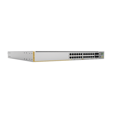 [AT-X530DP-28GHXM] Switch L3 Stackable Switch, 20x 10/100/1000-T PoE++, 4x 100M/1G/2.5G/5G-T PoE++, 4x SFP+ Puertos con doble fuente hotswap