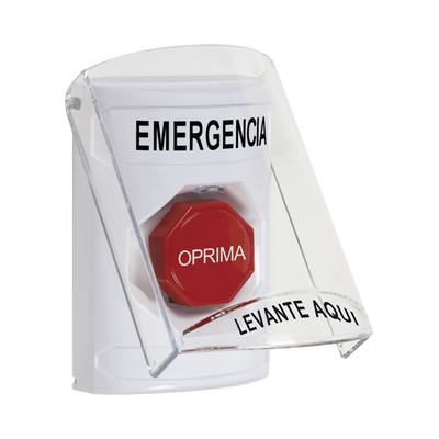 [SS2322EM-ES] Botón Multipropósito, Emergencia, Reset Con Llave, Español, Tapa De Policarbonato, 2 Relevadores forma C, Interior