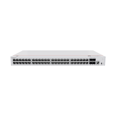 [S310-48P4S] Switch de Distribución/Core Gigabit Administrable PoE Capa 3 / 48 puertos 10/100/1000 Mbps (PoE) / 4 Puertos 1GE SFP Uplink / ERPS / Rutas Estáticas / iStack / PoE Perpetuo / 380W / Administración Nube Gratis