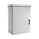 Gabinete Para Exterior OSP ComLine de 18 UR, 600 mm de Ancho, 500 mm de Profundidad De Aluminio, Color Gris Claro Con Protección NEMA 4/12/4X/3/3R; IP66