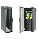 Gabinete Rack ProLine ConnecTek 42 UR / 2000 x 800 x 1100 mm Con Capacidad 1134 kg  Acero, Color Negro Con Organizadores Laterales Frontal y Traseros Incluidos