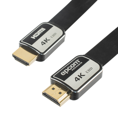 [EP-PH-4K-10M] Cable HDMI de 10 Metros (32.81 Pies) | Alta Definición | Versión 2.0 | Alta Velocidad 18Gbps | 4K@60Hz | Conectores Chapados en Oro | Tipo Plano