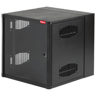 [EWMW242430] Gabinete AccessPlus de 12 UR Montaje en Pared de 19in, Rieles Numerados y Roscados #10-32, Puerta con Ventana de Seguridad, 600 mm de Ancho, 762 mm de Profundidad, 12 UR, Color Negro