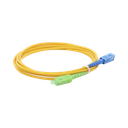 Jumper de Fibra Óptica Monomodo SC/APC-SC/UPC Simplex de 2 Metros (6.56 Pies), 3mm