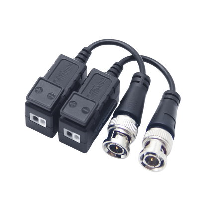 [TT101FPTURBOP] Kit de Transceptores (Baluns) con Terminal PUSH SUPERIOR, PROTECCION DE SOBRECARGA INTEGRADO, Resolución 4K , Cable flexible COAXIAL Blindado / COAXITRON / AUDIO POR COAXITRON / Conector 100% COBRE /  Calidad PREMIUM