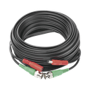 Cable Coaxial (BNC RG59) + Alimentación / SIAMES / 10 Metros (32.81 Pies) / Aleación Cobre + Aluminio CCA / Para Cámaras 4K / Uso Interior y Exterior