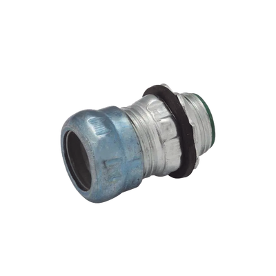 [HUB-2913RT] Conector de Compresión Impermeable aislado de Acero Galvanizado para Pared Delgada de 3/4" .