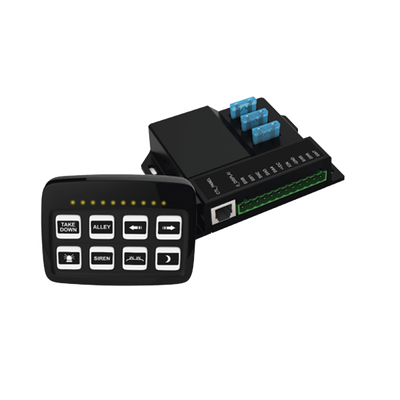 [SP03] Controlador Universal de 8 interruptores, 12-24 Vcd con Montaje Fijo y de Succión