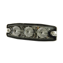 Luz Auxiliar de 3 LED, ámbar, SAE Clase I, Lente transparente