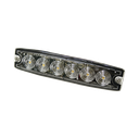 Luz Auxiliar de 6 LED, ámbar, SAE Clase I, lente transparente