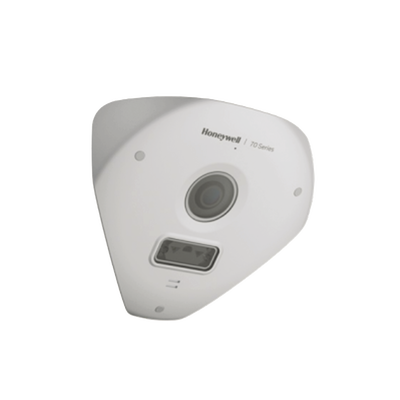 [HC70WC5R3] Fisheye de Esquina IP 5 MP / Lente 2.3 mm / 6 m IR Invisible / IA avanzada / Detección Facial/Merodeo/Intrusión / NDAA / ONVIF / H.265 / IP66 / NEMA 4X / PoE / Alarmas I/O Micrófono y Bocina Integrado / Serie 60 / Honeywell Security