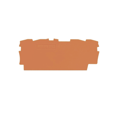 Placa Final e Intermedia / 0.8 mm Espesor / Naranja / Poliamida PA 66 / UL94 V0 / Montaje Tipo Encajable / 70 x 33 mm (2.756 x 1.299 in)