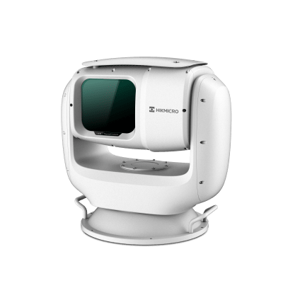 [HM-TD7168-75/W] PTZ Punta de Poste IP Dual / Lente Térmico 100 mm (640 X 512) / Lente Óptico 56X Zoom (4 MP) / 800 mts IR Laser / 24 VCA / IP66