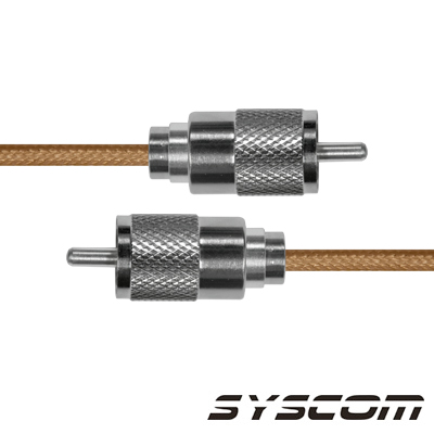 [SUHF-142-UHF-60] Cable Coaxial RG-142/U de 60 cm, con conectores UHF Macho a UHF Macho (PL-259).