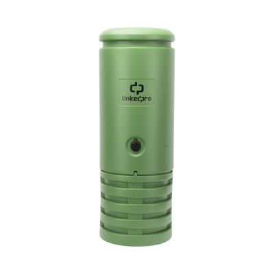 [LP-PHPE-RT] Pedestal para Cajas de Empalme de Fibra Óptica Cilíndrico Color Verde con Bracket Estándar (No Incluye Caja de Empalme)