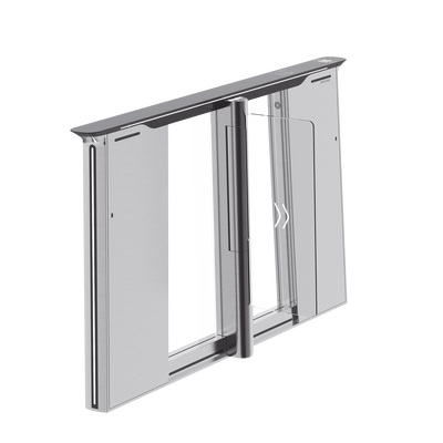 [DS-K3B961TX-L/DPIQL-DP90] Torniquete con Reconocimiento Facial y Lector QR Embebidos / IZQUIERDO / 100 mil usuarios / Carril de 90 Cms / Requiere Torniquete Derecho