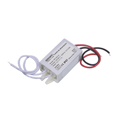 [WP12DC1A] Fuente 12 V  |  1 Amper  |  Waterproof  | Intemperie grado IP67
