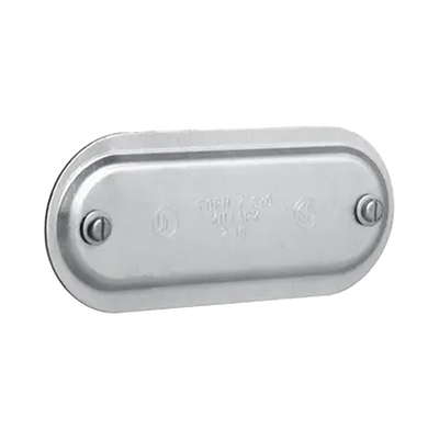[HUB-370-SA] Tapa de Aluminio para Condulet Ovalada de 1".