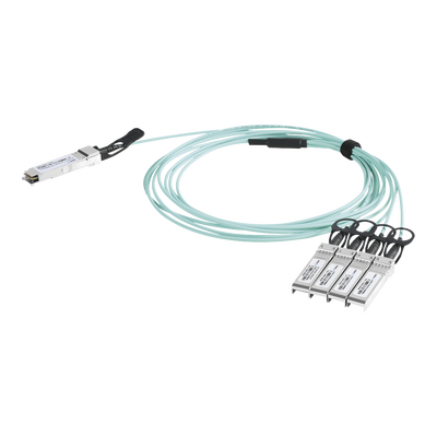 [LP-AOC-40G-4X10G-2M] Cable AOC QSFP+ de 40 Gbps a 4x 10 Gbps / Cable de fibra óptica Activo / Longitud: 2 metros
