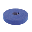 Cinta de Contacto Autoadherente Color Azul / 1.6 cm x 25 metros / Espalda con Espalda (Gancho y Bucle)