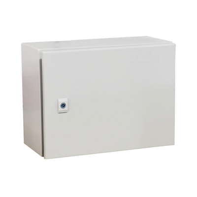 [PST-5030-30A] Gabinete de Acero IP66 Uso en Intemperie (500 x 300 x 300 mm) con Placa Trasera Interior Metálica y Compuerta Inferior Atornillable (Incluye Chapa y Llave T). Ideal para Centros de Carga y Tableros de Control