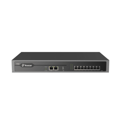 [P550] Conmutador IP PBX Enterprise / 50 Extensiones / 25 Llamadas Simultáneas / Hasta 8 Puertos FXO/FXS / Call Center Integrado / Omnicanal WhatsApp, Facebook y SMS / Transcripción y Resumen IA / Linkus UC