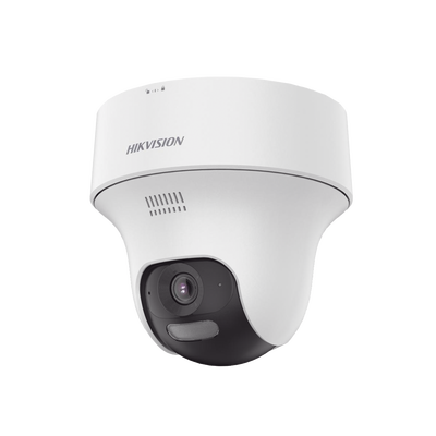 [DS-2CV1F43G2-LIDWF(B)] Turret  PT IP 4 Megapixel / Lente 2.8 mm / Dual Light (20 mts IR + 15 mts Luz Blanca) / Wi-Fi / IP54 / dWDR / H.265 / Audio Bidireccional (Micrófono y Bocina) / Micro SD