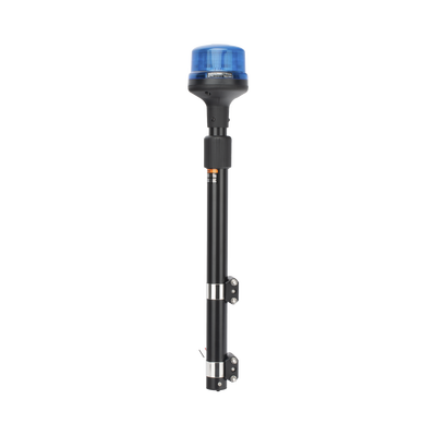 Luz Telescópica para Motocicletas, 8 LED, Azul, SAE Clase I