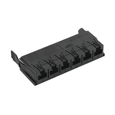 [LVCA-06-UA] Copper, Adapter Plate, Lightverse Combo, Empty, UTP, 6 Port, Black