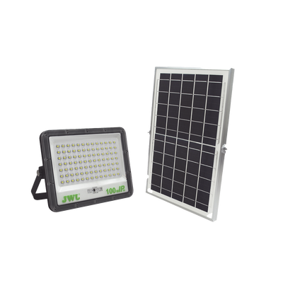[JLRE-SOL-01-100N] Reflector de  100 W con Panel Solar /  Batería 3.2  V CD / T.C.C. 6 500 K / IP66.