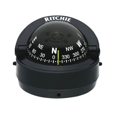 [S-53] Brújula de Navegación Maritima Serie Explorer  / Montaje de Superficie / 2 3/4" (70 mm) Diámetro / Lectura Directa / Iluminación Nocturna Verde / Compensadores Internos / Construcción Compuesta Alta Temperatura / 10