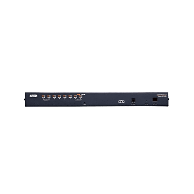 [KH1508A] Switch KVM | Conexión Cat 5e | 8 puertos | Resolución 1920 x 1200 |  Conexión de Múltiples Switches | Compatible Windows, Linux, Mac
