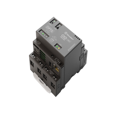 PLC Industrial Arduino Opta / Micro PLC IoT / STM32H747XI Dual-Core / 8 Entradas Analógicas-Digitales / 4 Relés 10A / Ethernet-RS485-WiFi-Bluetooth / IP20 / Certificaciones cULus-ENEC-FCC-CE