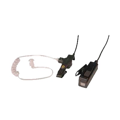 [V1-10176] Kit de Micrófono-Audífono profesional de 2 cables Motorola EP350/450/450S, MAGONE, MOTOTRBO: DEP450,XPR3000,CP200D. Hytera TC500/600