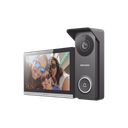 Kit de Videoportero Hibrido TurboHD con Pantalla LCD touch de 7" Wi-Fi / Frente de Calle para Exterior Metalico / 720p (1 Megapíxel )117° de Visión (Gran Angular) / Llamada a App Hik-Connect