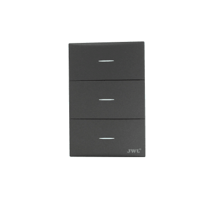 [JTL-G7709] Placa con 3 Interruptores Sencillos  10 A 127 V  60 Hz.