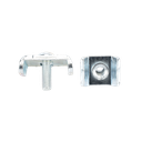 Kit 1 Con Nuevo Diseño, Unión Segura para Tramos de Charolas, Sin Pérdida de Piezas, Menor Tiempo de Instalación y Acabado Electrozincado (2 Piezas)