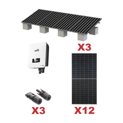 [HNS7000TLKIT1] Kit Solar Interconexion  / 7kW  220Vca / Inversor AFORE / Montaje Incluido
