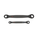 Juego de 2 llaves Estriadas de Matraca 4 en 1 con 8 Medidas Inglesas 1/2-5/8", 3/4-9/16", 1/4-3/8", 7/16-5/16"