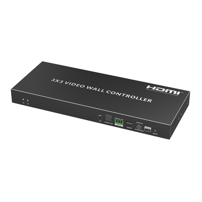 [TT109VW4K] Controlador de video Wall | 1 entrada de fuente fuente HDMI a 9 salidas HDMI | 3x3 | 4K60Hz