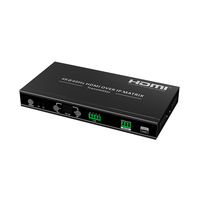 [TTMOIPTX] Extensor HDMI sobre IP | Transmisor | 4K@60Hz | 120 m | HDMI 2.0 | HDCP 2.2 | PoE | RS-232 | IR Bidireccional | Multicast