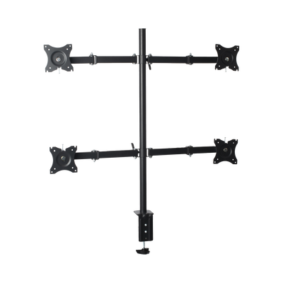 [EPS710ED4] Montaje de Escritorio articulado para 4 monitores de 13 a 27" /  Soporta hasta 15 kg / Vesa 75 x 75 / 100 x 100 / Acero